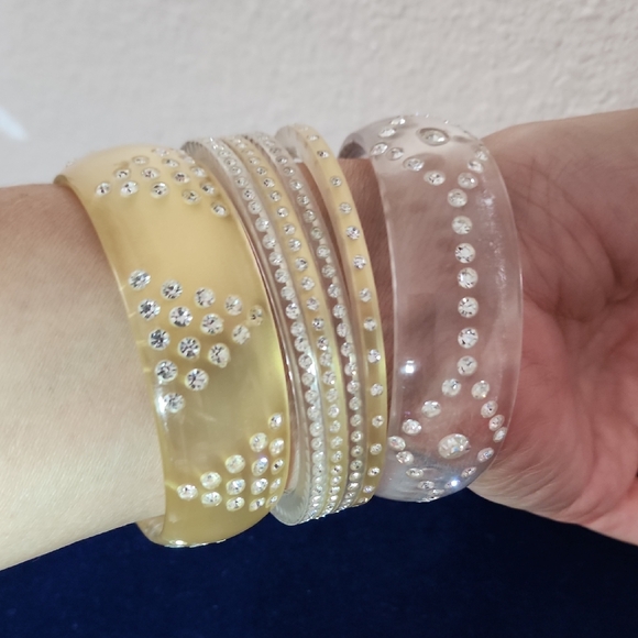 Jewelry - Gold and Silver Bangle Set